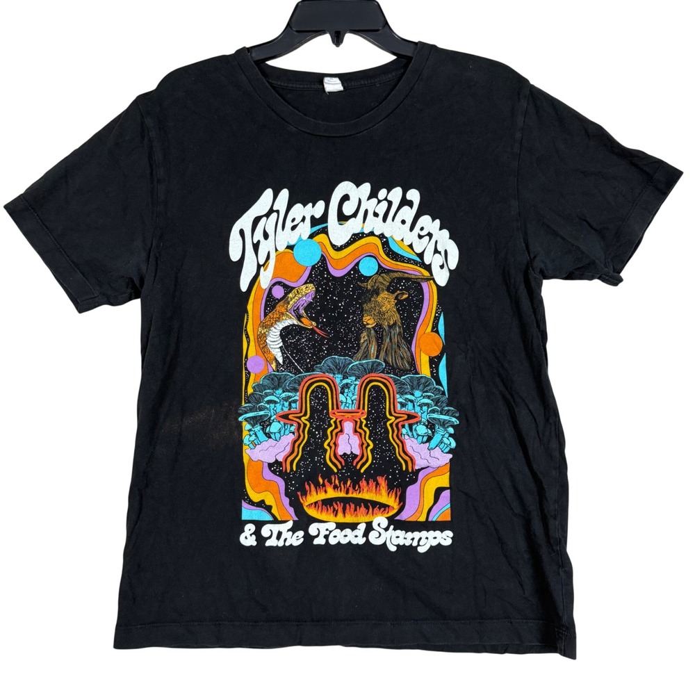 Tyler Childers T-Shirt M Concert Band Tee Black Psychedelic Indie Country Music